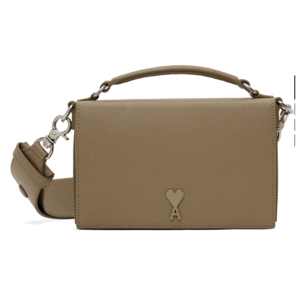 Ami paris lunch box bag ,  light taupe
